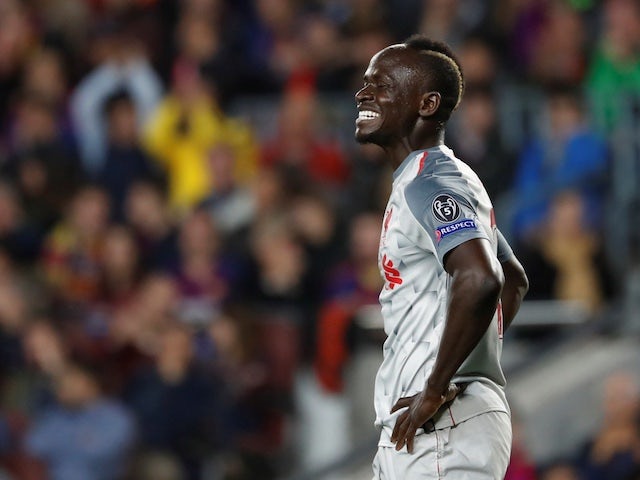 Liverpool attacker Sadio Mane reacts to a missed chance during his side's Champions League semi-final first leg against Barcelona on May 1, 2019