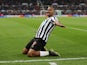 Newcastle United striker Salomon Rondon celebrates scoring against Liverpool on May 4, 2019