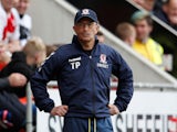 Boro boss Tony Pulis cuts a frustrated figure on May 5, 2019