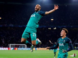 Lucas Moura celebrates his hat-trick goal as Tottenham Hotspur complete their comeback win against Ajax on May 8, 2019
