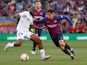 Barcelona's Philippe Coutinho in action with Getafe's Dimitri Foulquier in La Liga on May 12, 2019