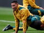 Israel Folau pictured during an Australia training session in November 2018