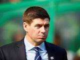 Steven Gerrard pictured before Rangers' Scottish Premiership clash with Celtic on March 31, 2019