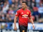 Alexis Sanchez in action for Manchester United against Huddersfield Town on May 5, 2019