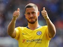 Eden Hazard gives the thumbs-up on May 12, 2019