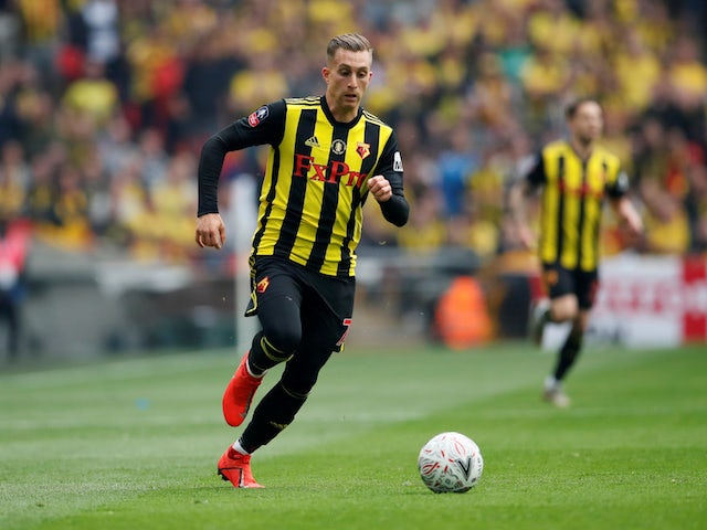 Watford's Gerard Deulofeu in action during the FA Cup final against Manchester City on May 18, 2019
