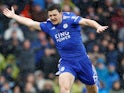 Harry Maguire in action for Leicester City in March 2019