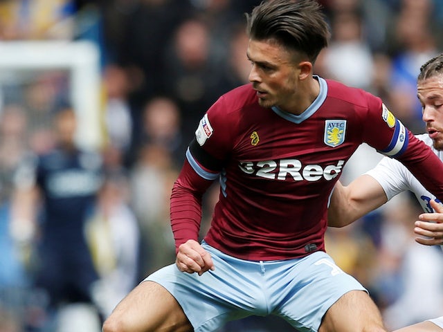 Jack Grealish in action for Aston Villa on April 28, 2019