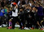 Derby County manager Frank Lampard celebrates his side's victory over Leeds United on May 15, 2019