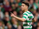 Mikey Johnston in action for Celtic on May 19, 2019