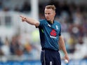 Tom Curran and his haircut in action for England on May 17, 2019