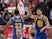 Golden State Warriors guard Klay Thompson (11) celebrates with forward Draymond Green (23) after Green scored a three-point basket in overtime against the Portland Trail Blazers in game four of the Western conference finals of the 2019 NBA Playoffs at Mod