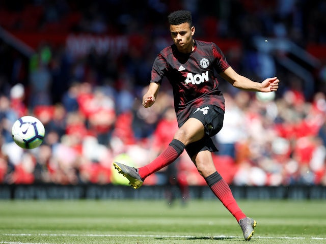Manchester United striker Mason Greenwood pictured in May 2019