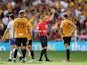 Newport County's Mark O'Brien is shown a red card in the League Two playoff final against Tranmere Rovers on May 25, 2019