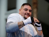 Andy Ruiz Jr pictured during a public workout in New York on May 28, 2019