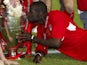 Djimi Traore kisses the Champions League trophy in 2005