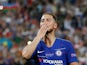 Chelsea forward Eden Hazard celebrates his first goal against Arsenal in the 2019 Europa League final on May 29, 2019