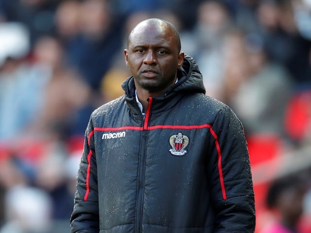 Patrick Vieira pictured in charge of Nice in May 2019