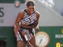 Serena Williams pictured at the French Open on May 27, 2019