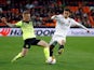 Valencia's Ferran Torres in action against Celtic in the Europa League on February 21, 2019