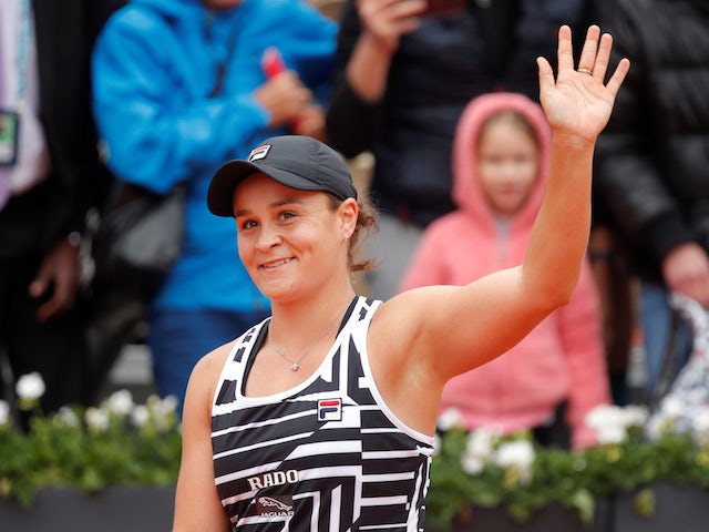 Barty proud of her 'incredible journey' after reaching French Open final