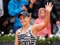 Ashleigh Barty celebrates reaching the French Open final on June 7, 2019