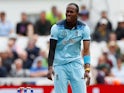 Jofra Archer in action for England at the Cricket World Cup on June 3, 2019