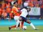 England attacker Raheem Sterling in action with Netherlands defender Virgil van Dijk in the UEFA Nations League semi-final on June 6, 2019