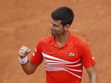Novak Djokovic at the French Open on June 3, 2019