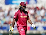 West Indies batsman Chris Gayle pictured at the Cricket World Cup in June 2019