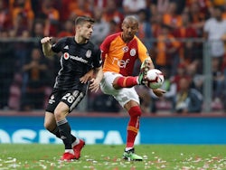 Besiktas midfielder Dorukhan Tokoz in action against Galatasaray in May 2019