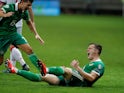 Northern Ireland's Paddy McNair celebrates scoring the winner against Belarus on June 11, 2019