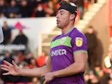 Adam Webster in action for Bristol City on January 1, 2019