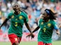 Ajara Nchout celebrates scoring for Cameroon on June 20, 2019