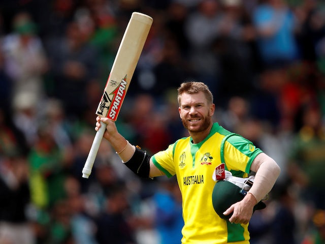 Warner delivers Cup-high 166 as Australia set 381 against Bangladesh