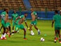 Zimbabwe's players train ahead of their 2019 Africa Cup of Nations opener against Egypt