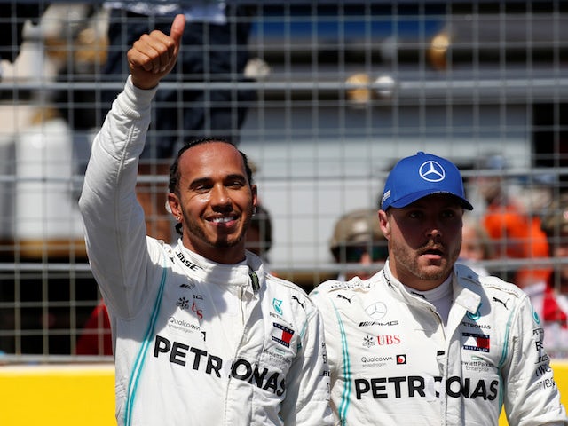 Lewis Hamilton second to Valtteri Bottas in Silverstone practice
