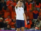 A distraught Harry Maguire in action for England on June 6, 2019