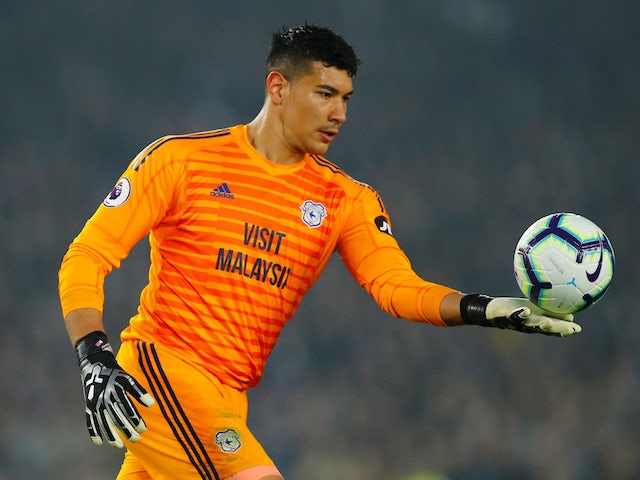 Neil Etheridge in action for Cardiff City on April 16, 2019
