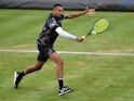 Nick Kyrgios in action at Queen's on June 20, 2019