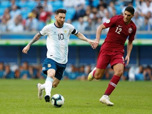 Lionel Messi in action during Argentina's Copa America clash with Qatar on June 23, 2019
