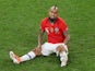 Chile midfielder Arturo Vidal in action during the Copa America quarter-final against Colombia on June 28, 2019