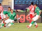 Madagascar's Marco Ilaimaharitra celebrates scoring their first goal against Burundi at the Africa Cup of Nations on June 27, 2019