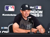 New York Yankees manager Aaron Boone pictured on June 29, 2019
