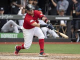 Christian Vazquez in action for Boston Red Sox on June 30, 2019