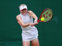 Harriet Dart in action at Wimbledon on July 2, 2019