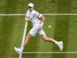 Kyle Edmund in action at Wimbledon on July 1, 2019