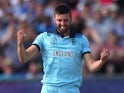 England Mark Wood celebrates a wicket on July 3, 2019