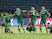 Algeria players celebrate winning the penalty shootout against Ivory Coast on July 11, 2019