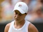 Ashleigh Barty in action at Wimbledon on July 8, 2019